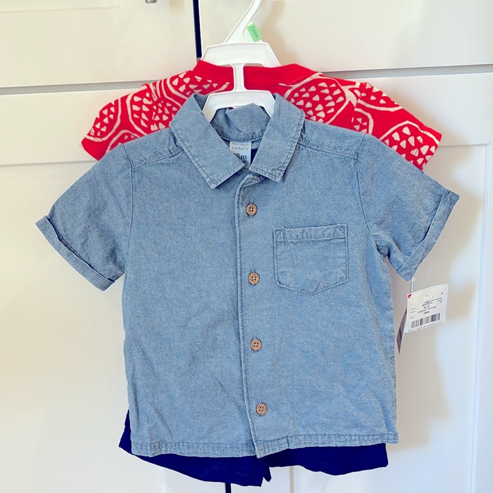 Carters 3 piece baby set NWT